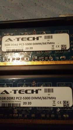 DDr2 pc2-5300 dimm/667mhz (pickup only)