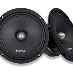 ORION Cobalt CM85 High Efficiency 8" Mid-Range Bullet Loudspeakers, 1200W Max Power, 300W RMS, 4 Ohm, 1.5" Voice Coil - Pro Car Audio Stereo, Midrange