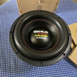 New 12” Genius Audio 3000w Max Power Dual Voice Coil Subwoofer 