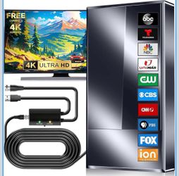2026 Digital TV Antenna for Smart TV Upgraded 6000 Mile Amplified Booster