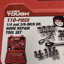 Hyper Tough 110 Piece Tool Kit Set Used Good Condition See Pictures