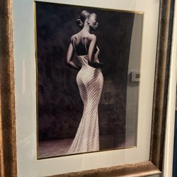A Gorgeous Black Woman Posing (34” X 28”)