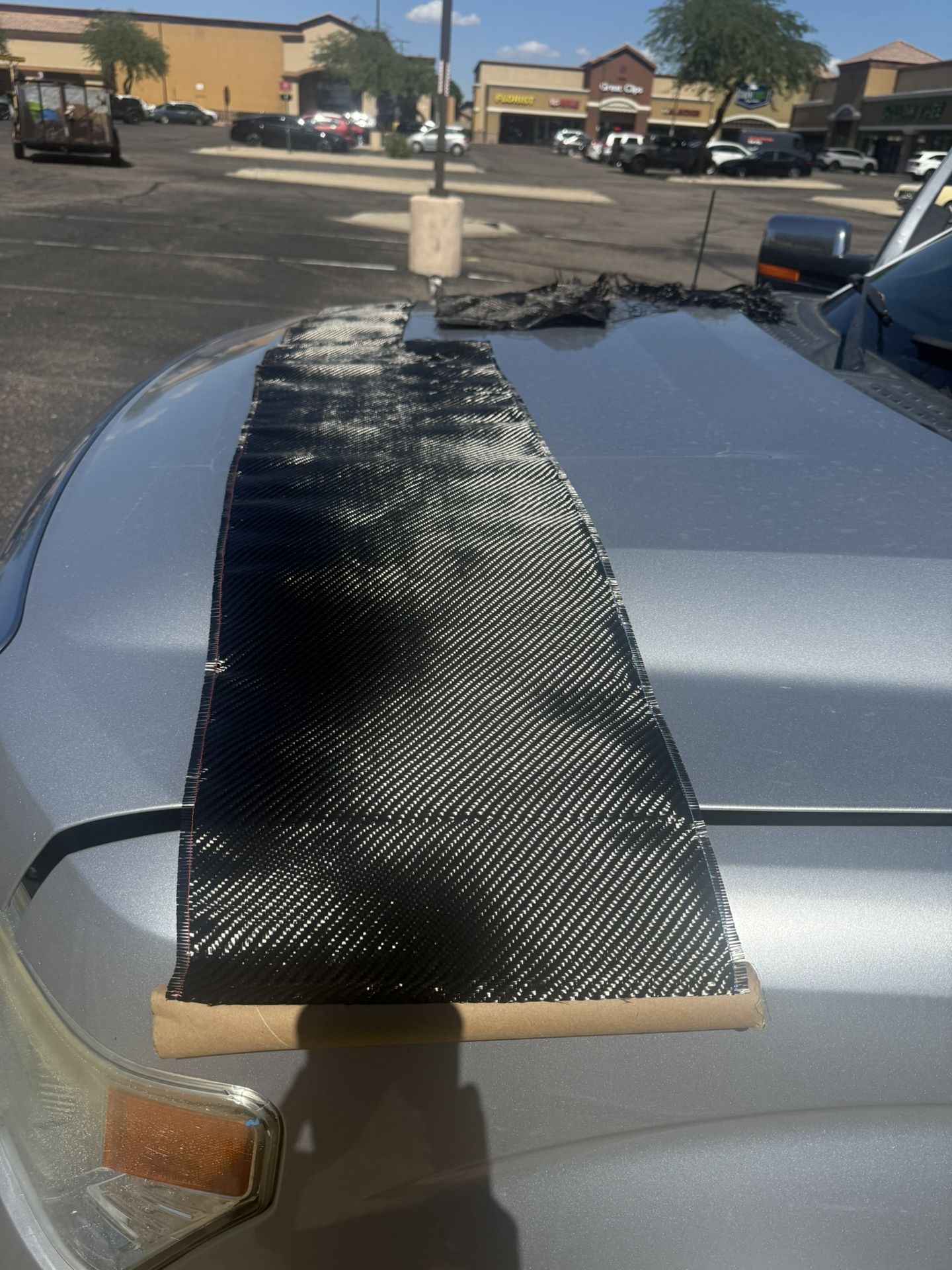 Carbon Fiber Faux Mesh Material