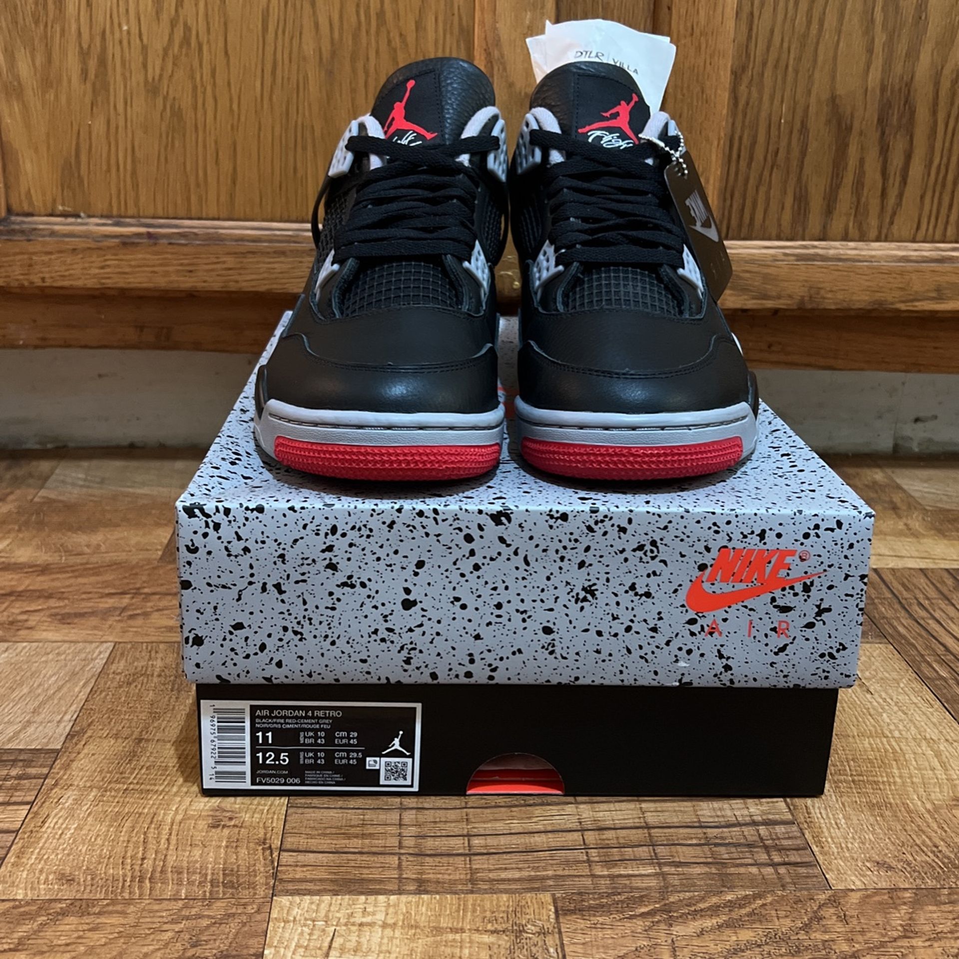 Air Jordan Retro 4 BRED REIMAGINED