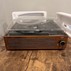 Record player and bluetooth speaker