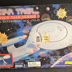 Vintage 1995 Star Trek Space Talk Series USS Enterprise NCC-1701-D (New)