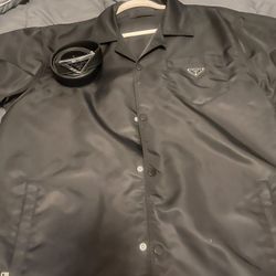 Prada Button Up  With Belt 