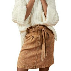 NWT Anthropologie Pilcro Rhoda Paperbag Mini Skirt-12