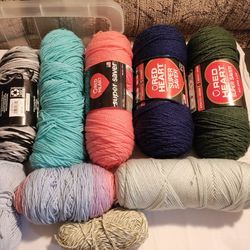 Yarn . Top 3 On The Right Are 7 oz. Price Firm