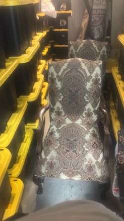 Vintage Paisley Upholstered Armchair