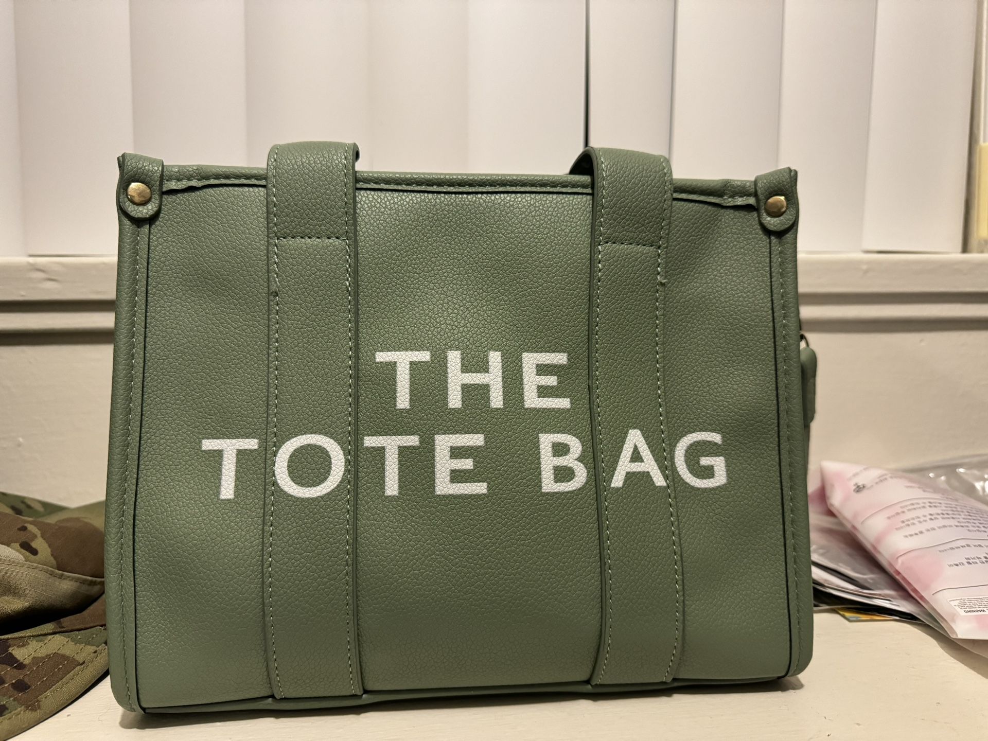Olive Green Tote Bag 