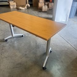 20 National Wave Works 60″ x 30″ Flip Top Nesting Training Table - Retail: $599