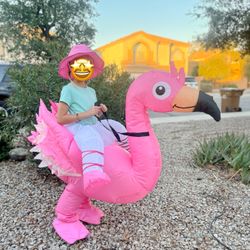 Flamingo Blow Up Costume- Kids