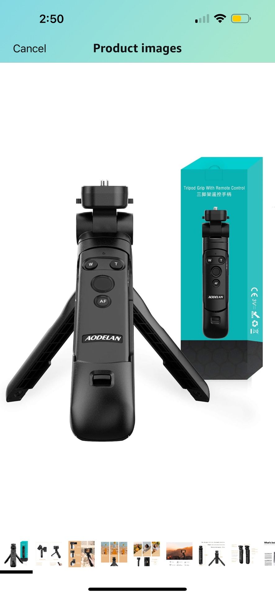 Camera Shooting Grip, Handle Mini Tripod with BR-E1B Wireless Remote Shutter for Canon EOS R3 R RP R5 R6 90D M50 SL2 PowerShot SX70 HS Cameras, Replac