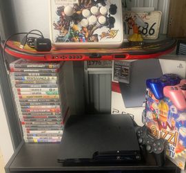 Ps3 Slim in great working condition with games, accessories bundle.