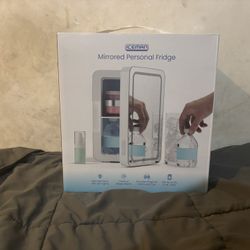 Mirrored Personal Fridge 