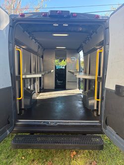 Utilimaster shelving is in Ram ProMaster 3500 high roof with 159" wheelbase