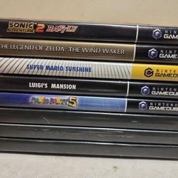 Nintendo Gamecube  Games + Case + Manuals