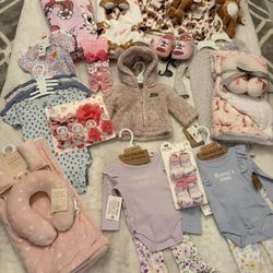 Brand New Baby Girl Clothes And Accessories Bundle (Not Free) 