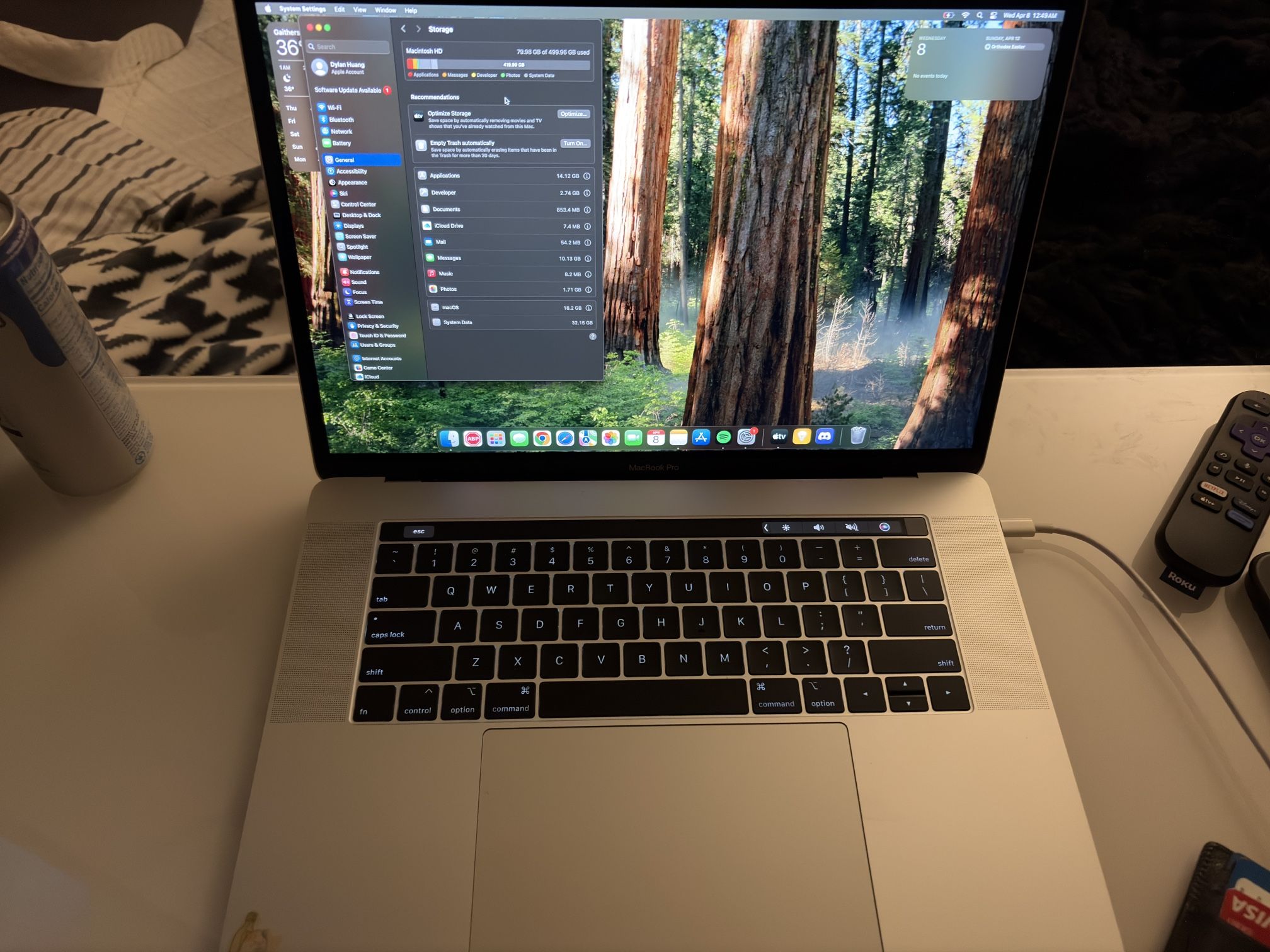 MacBook Pro 2019 550gb, 16gb Ram