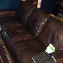 Leather Sofa 