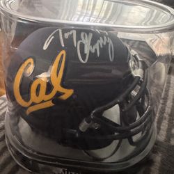 Tony Gonzalez Autographed Slate Cal Berkeley Golden Bears Mini Helmet JSA
