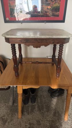 Antique Marble Top Table