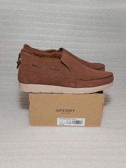 Sperry Moccasin Slip Ons Sneakers. New In Box. Authentic. Brown. Size 11.5 men's shoes. Super comfy