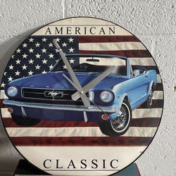 Mustang wall clock