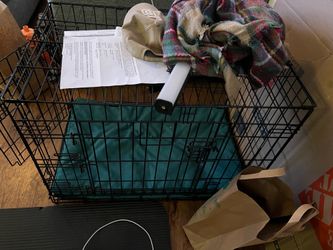 Dog cage / food bowl