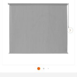 Coolaroo Stone Cordless UV Blocking Fade Resistant Fabric Exterior Roller Shade 72 in. W x 96 in. L