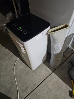 Air conditioner portable exit condition works excellent. It comes with the window attachments also thank you I