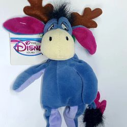 NEW Disney Mini Bean Bag REINDEER EEYORE Winnie The Pooh Plush Toy Donkey 