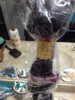 Real Cambodian hair bundles plus closure