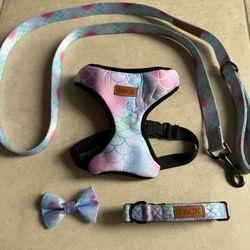 The Pack Mermaid Dog Leash, Bowtie Collar & Harness