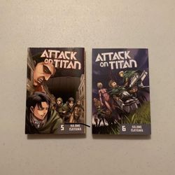Attack On Titan Manga 5 And 6 Books