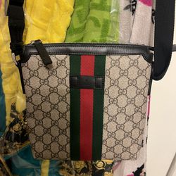Authentic Gucci Mens Monogram Crossover Bag