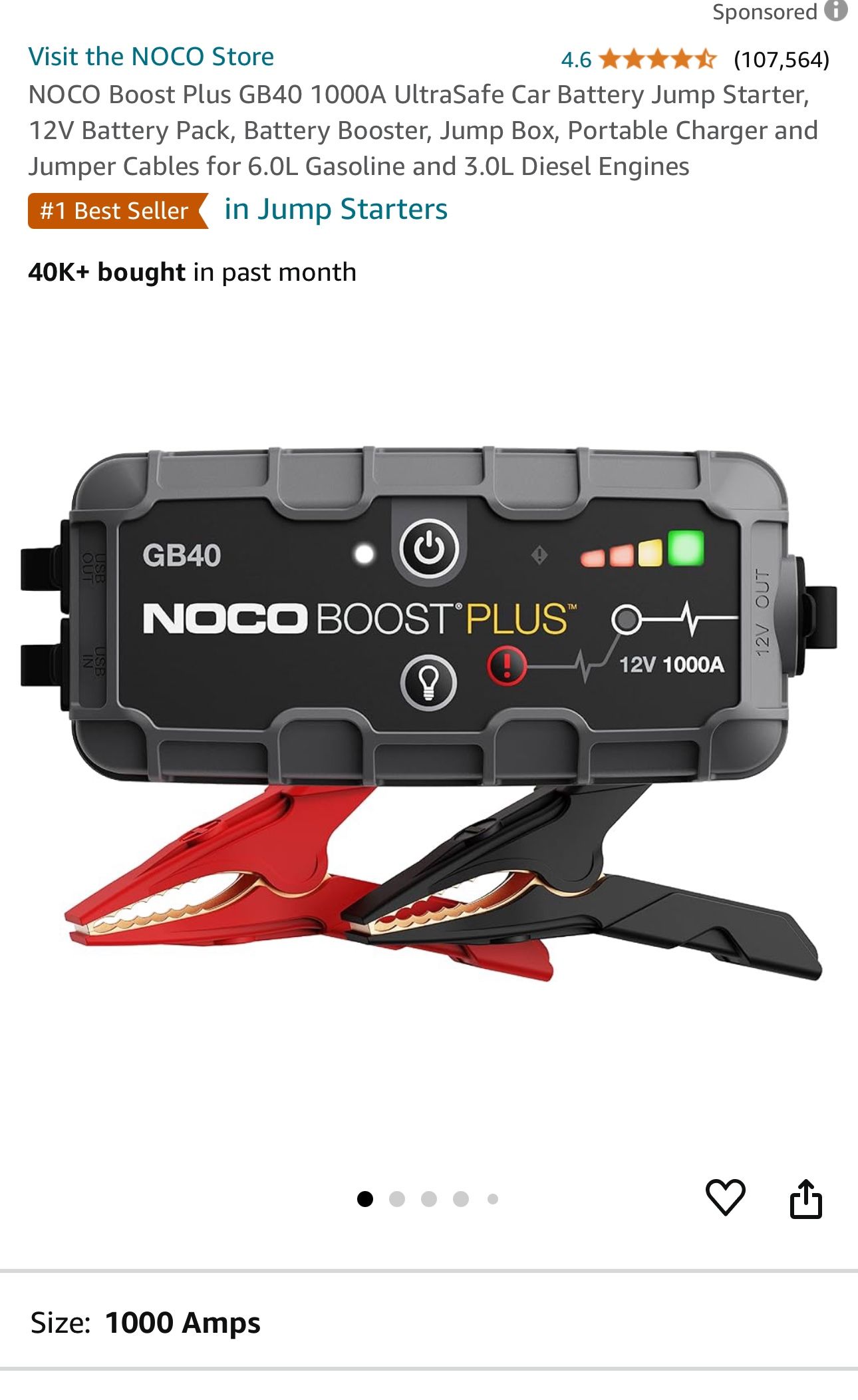 NOCO Jump Starter