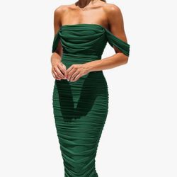 Green Party Dress