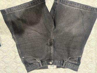 Black denim Shorts