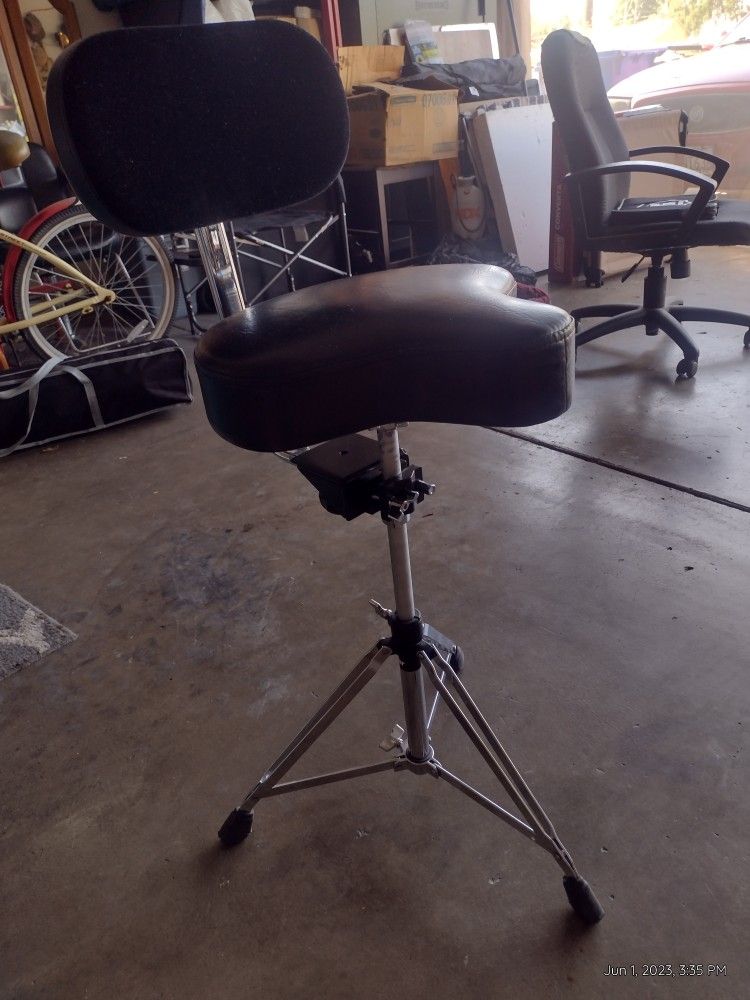 Gibraltar 9608MB Bike Seat Style Large Cordura Drum Throne with Backrest