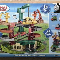 🚎 Thomas and Friends Big Set Trains and cranes super Tower.