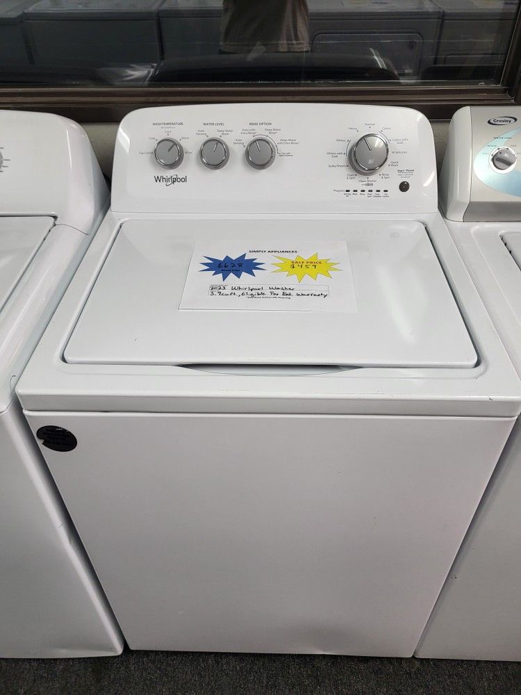 🌸Spring Sale! 2023 Whirlpool High Efficiency Impeller Washer-Warranty Included