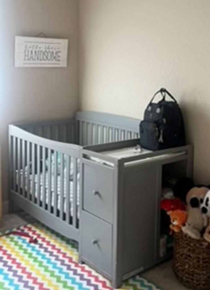 Crib With Storage And Changing Table
