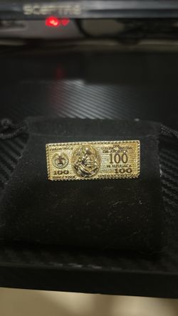 gold plated two finger ring