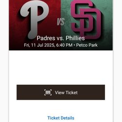 2 Padres Tickets For 7/11