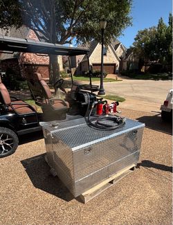 95 Gallon Diesel Tank w Toolbox!!! Polished Aluminum!!! Fill Rite Pump!