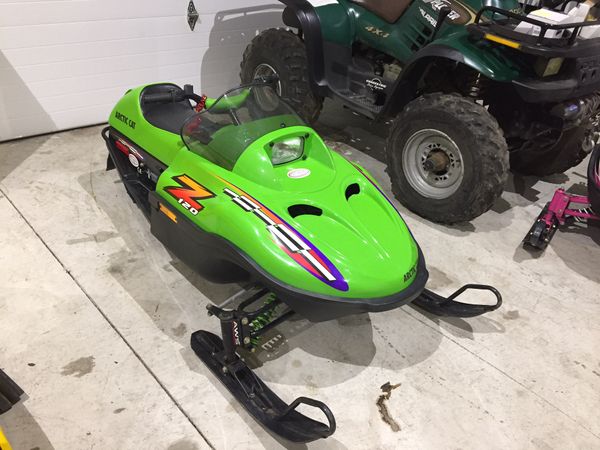 2001 arctic cat z120 z 120 kids youth mini z snowmoblie will trade