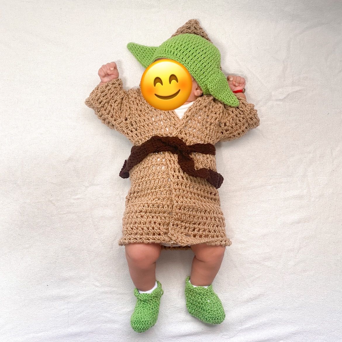 Baby Yoda Crochet Costume