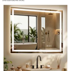 LED Bathroom Mirror (40” x 32”)